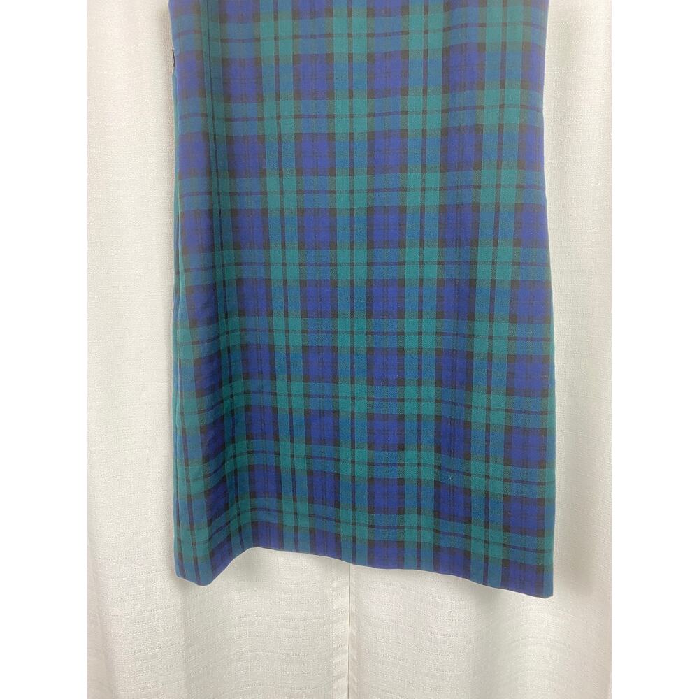 Vineyard Vines Blackwatch Plaid Meredith Ruffle Neck Shift Dress Sz.2 NWT - Picture 14 of 16